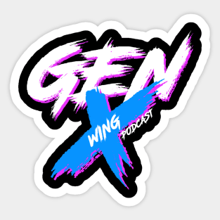 Gen X Wing Rage - Pink/Blue Sticker